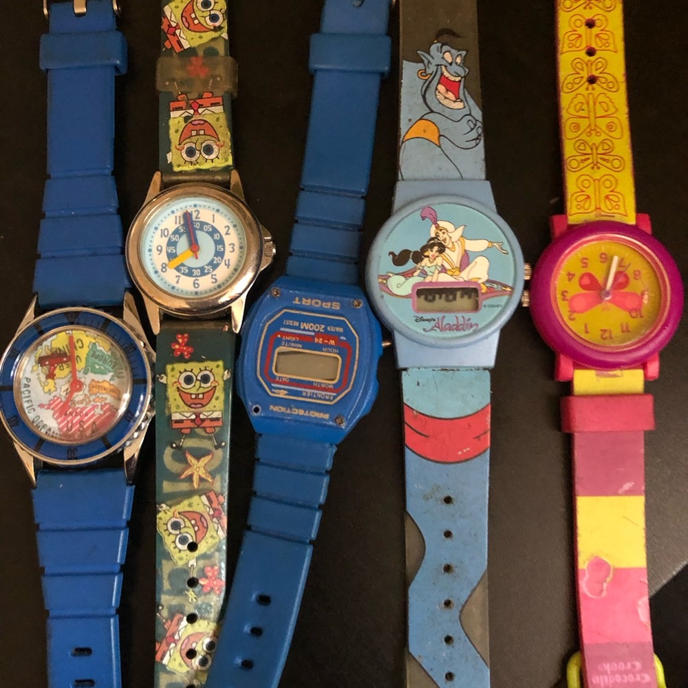Disney and Nickelodeon Character Watches Set